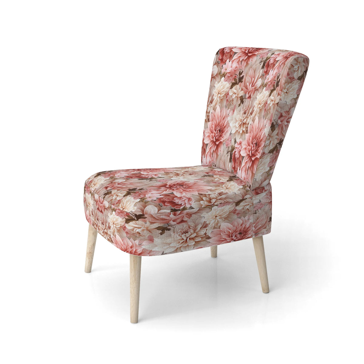 Upholstered Floral Accent Chair and Cottage Arm Chair U3678