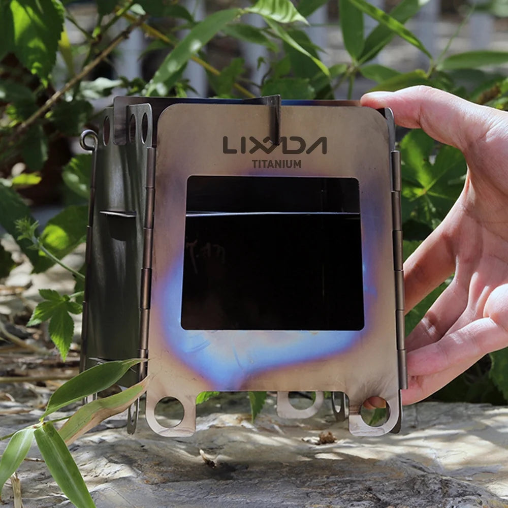 Portable Titanium Wood Burning Camping Stove P88610