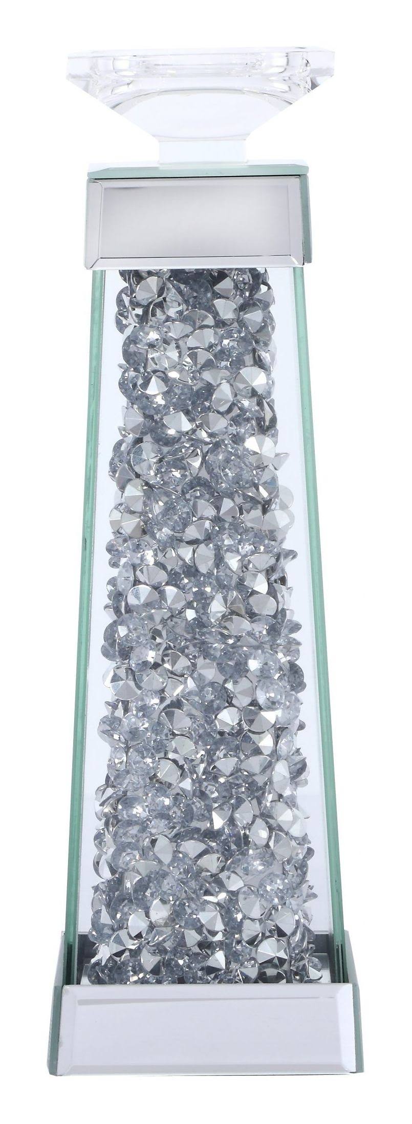 Silver Crystal Candleholder B32583