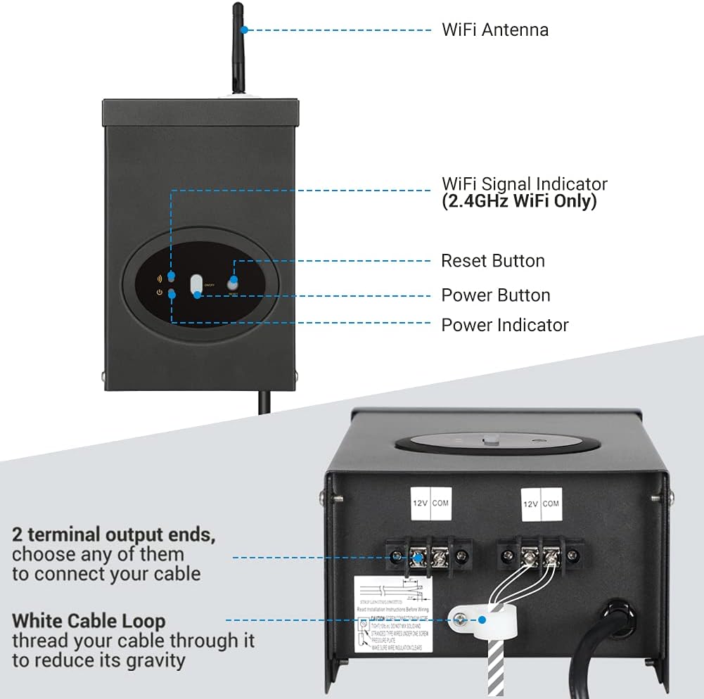 200W Smart Wi-Fi Low Voltage Transformer M302302