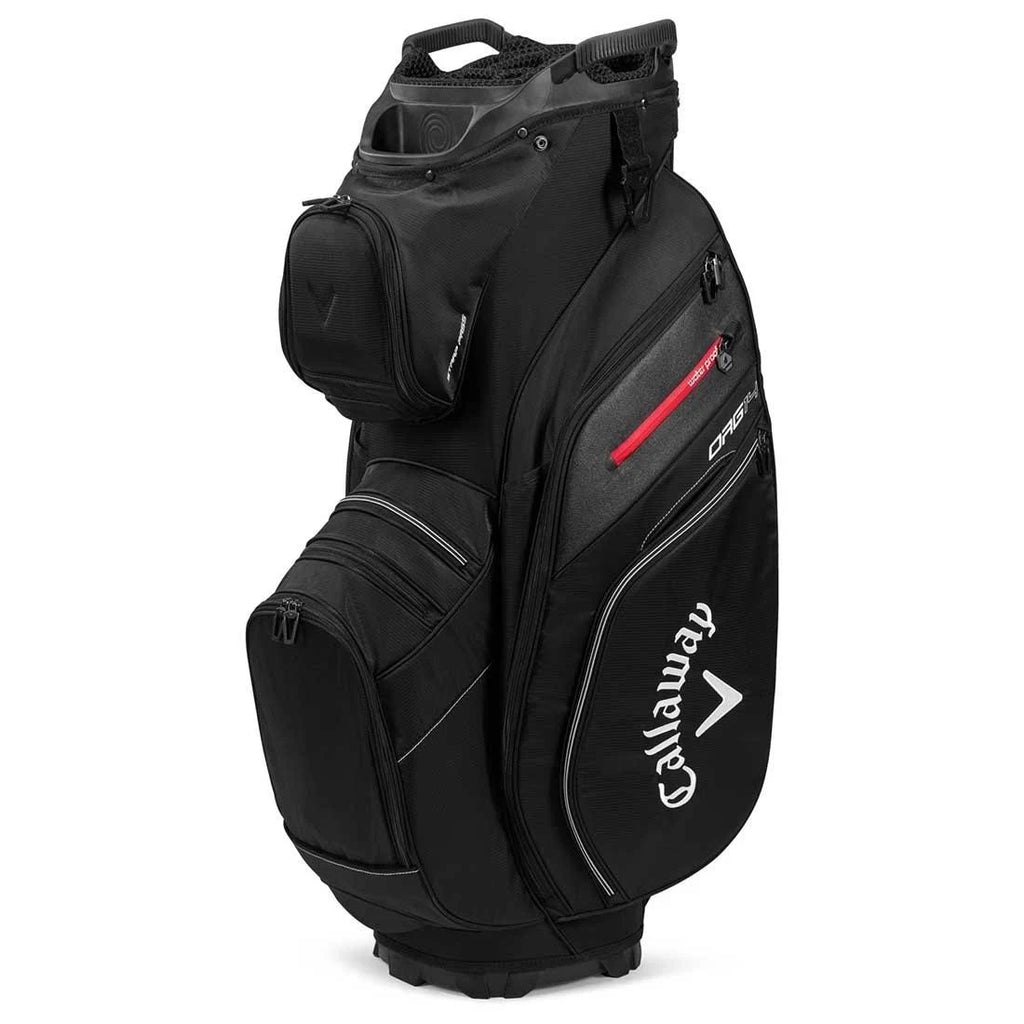 14 Cart Bag White Charcoal Black Red B9334