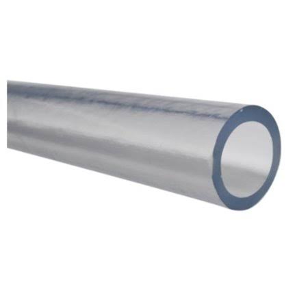 PVC Clear Plastic Tubing, Inner Diameter 5/8 inch, Outer Diameter 7/8 inch, Length 5 ft V88987