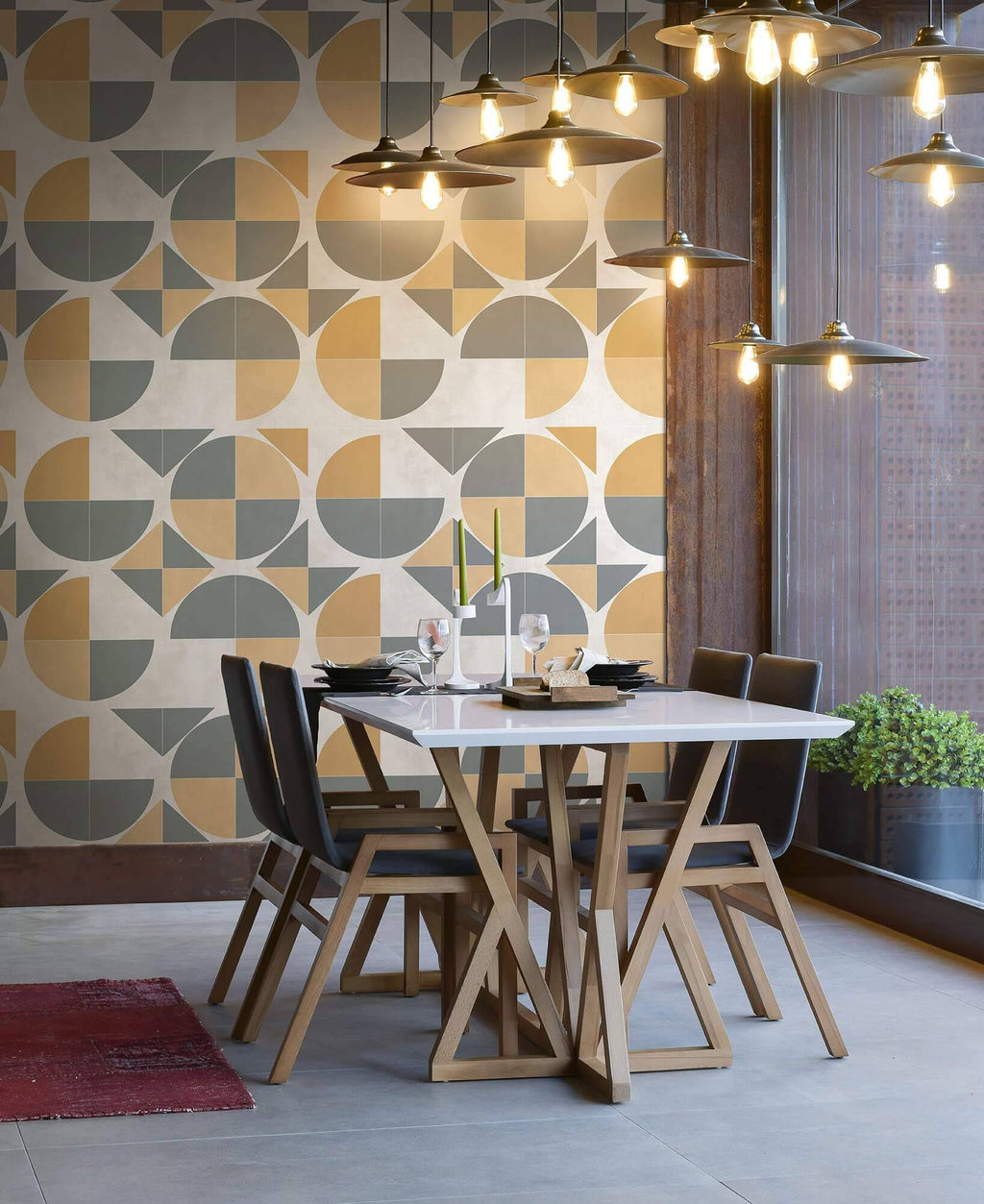 Yellow Radius Wallpaper A835024