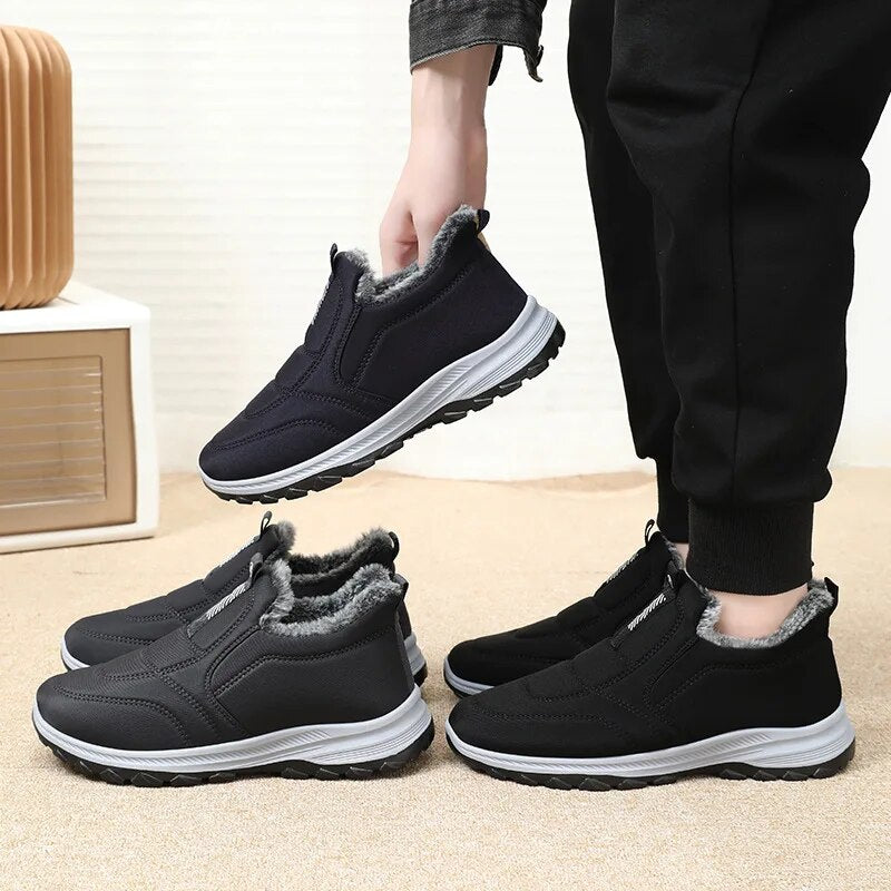 Purple Cotton Waterproof Anti Slip Snow Boots B30708