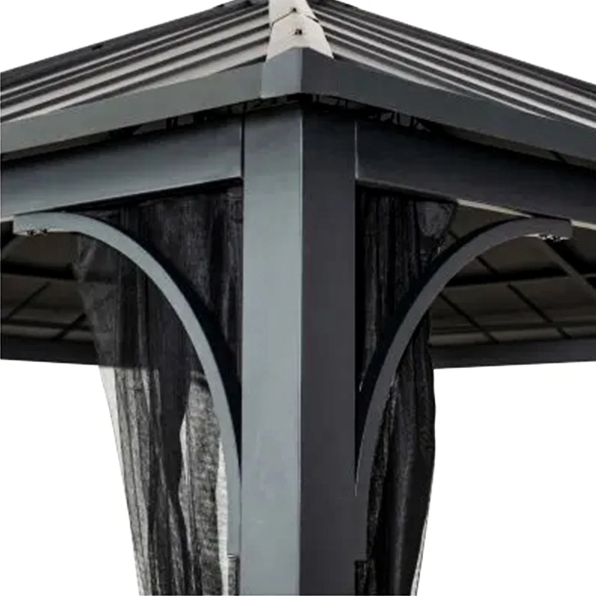11 x 13 Foot Screened Gazebo Canopy Pergola Tent U65947