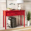 Solid Wood Console Table Hot Red D28852
