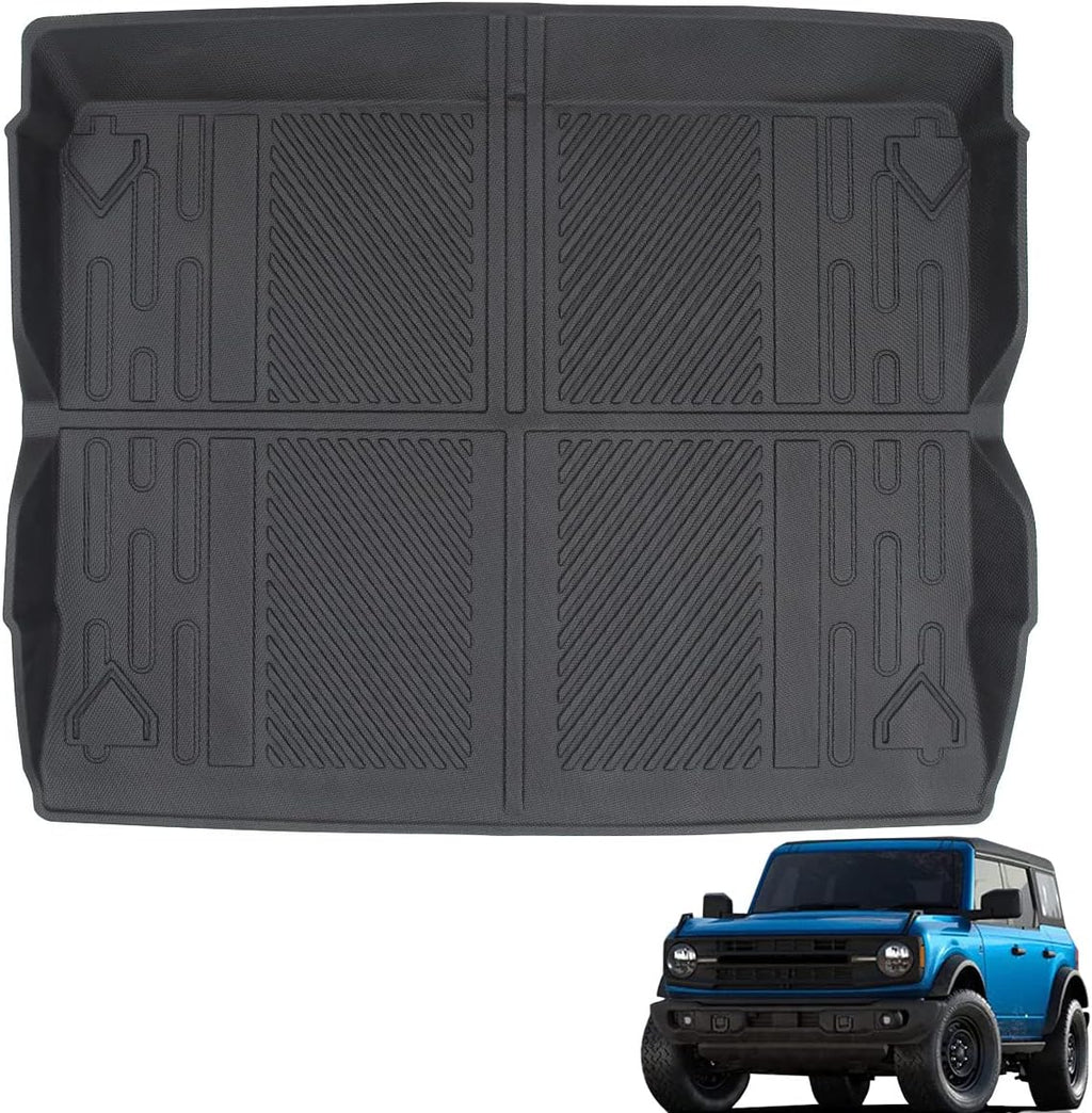 Cargo Liner Trunk Floor Mat for Ford Bronco 2021 2022 All Weather Waterproof TPE S276537
