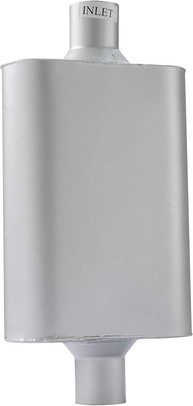 Dual Chamber 3 inch inlet/3 inch outlet Performance Automotive Muffler Exhaust Pack of 2 Y207