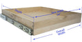 Slide Out Cabinet Shelf Pull-Out Wood Drawer Storage, Soft-Close, Pack of 2 M23716