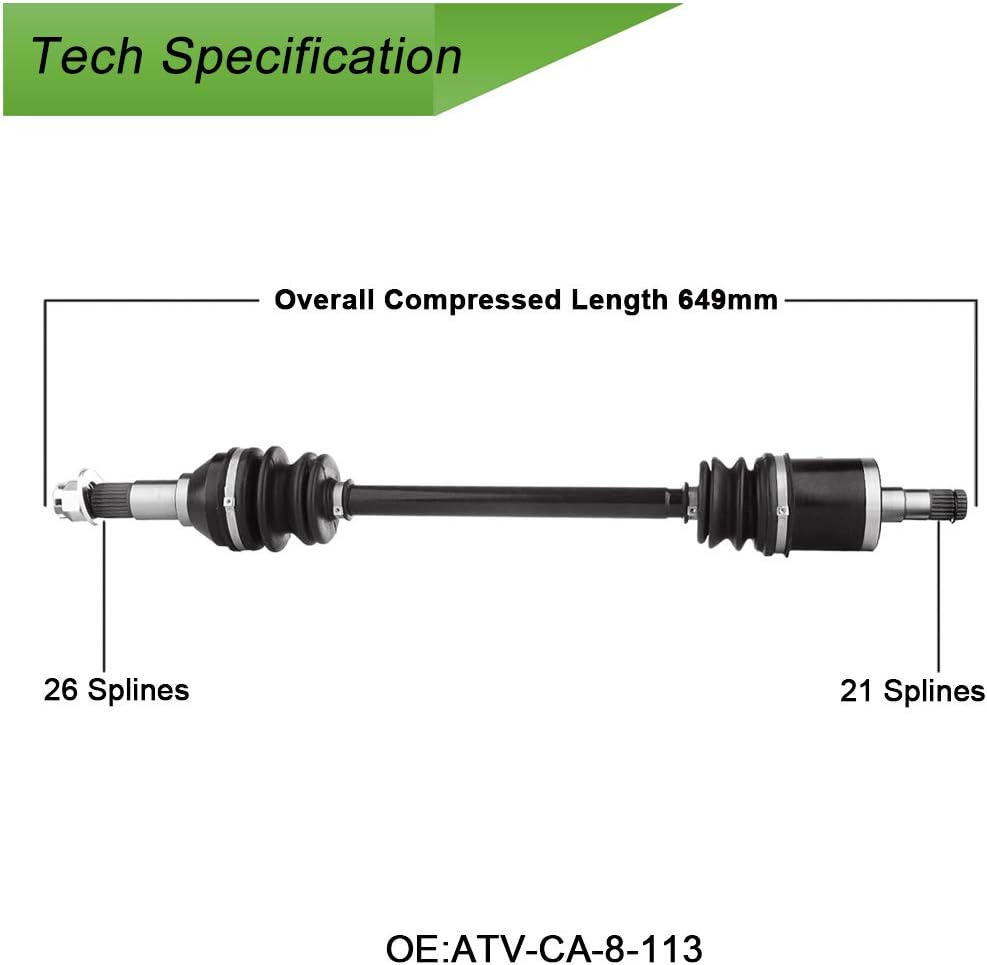 CV Axle Drive Shaft Assembly Front Left Q83292