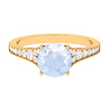 14K Yellow Gold Solitaire Ring with Diamond Q839583