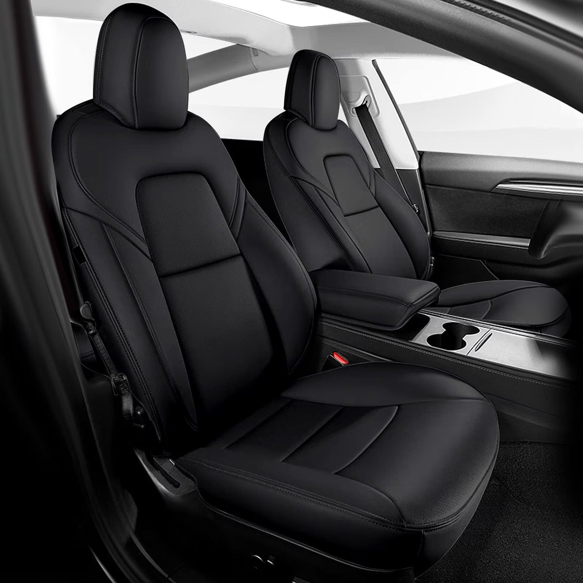 Black Waterproof Full Set Seat Covers G931