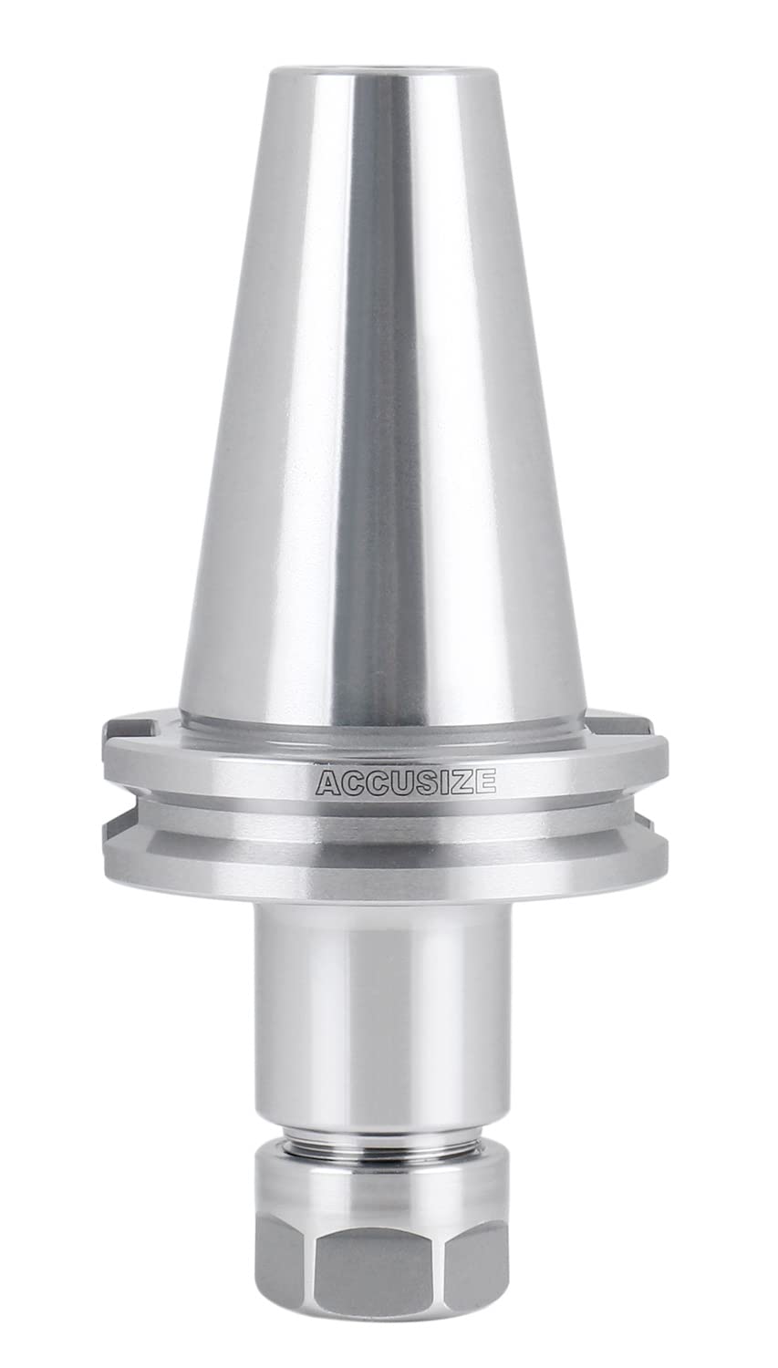 Cat40 V-Flange Collet Chuck for Er16 Collets, Draw Bar Thread 5/8-11'', 2.76'' Projection Length S990