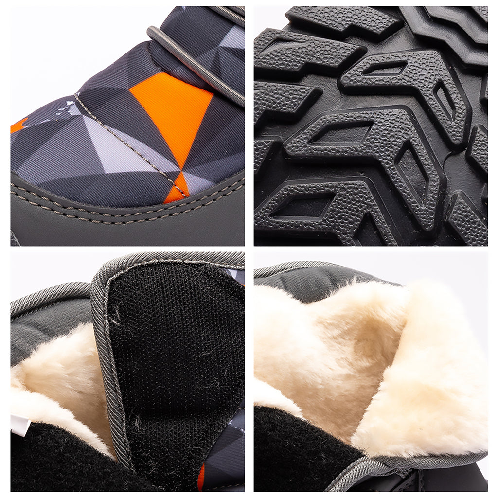 Boys Snow Boots Waterproof Warm Slip Winter Shoes L394