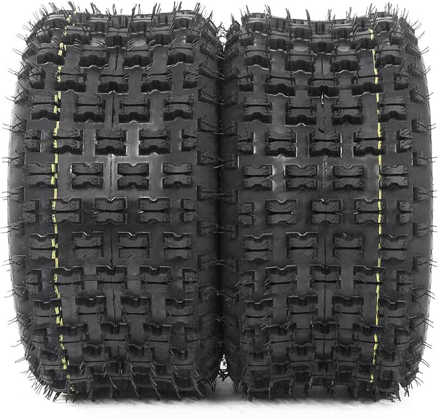 Complete Set of 4 ATV UTV Tires 21x7-10 Front & 20x10-9 Rear 4 PR Tubeless All-Terrain Tires E57328