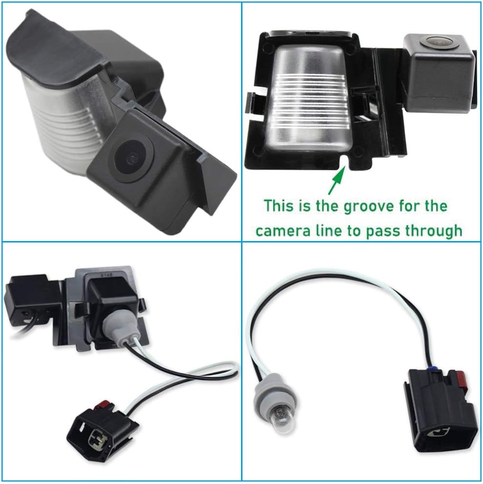 Rear View Reverse Camera Kit for Jeep Wrangler JK Unlimited Pack of 2 C9809