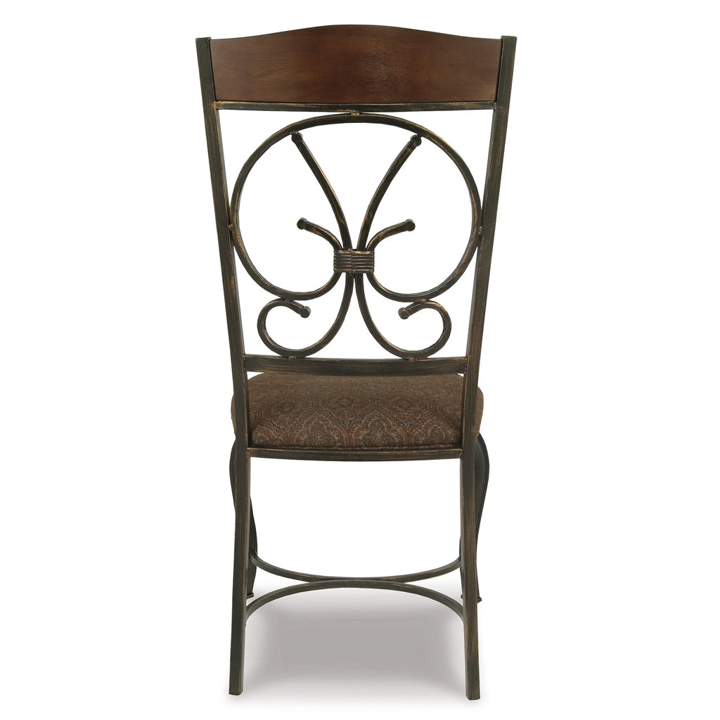 Brown Upholstered Side Chair, Set of 4 P57224