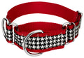 Houndstooth Martingale Dog Collar, 1 1/2 inch, Large D260