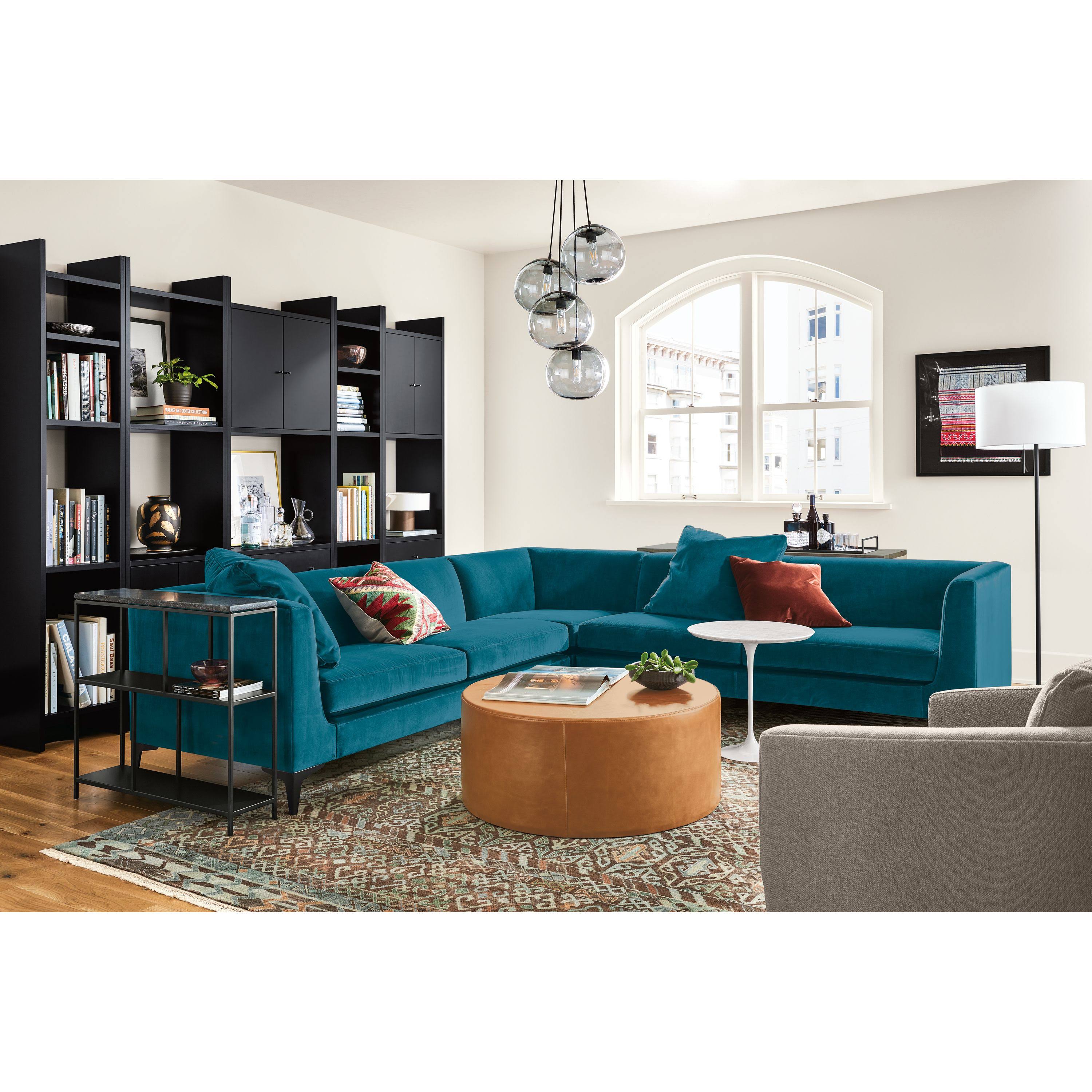 Modern Bowen Console Table with Clear Tempered Glass Top F1012