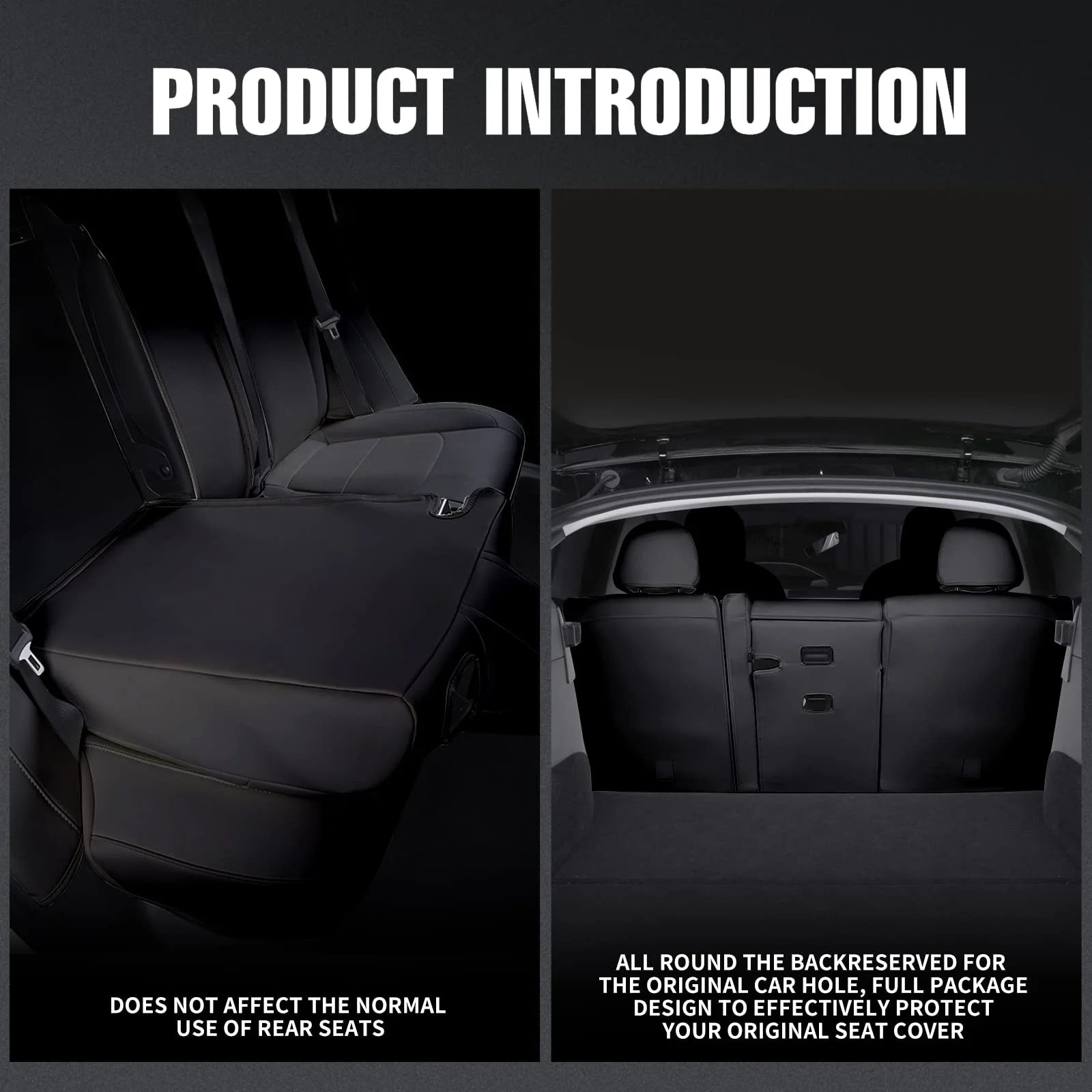 Black Waterproof Full Set Seat Covers G931