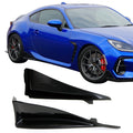 Unpainted Black ABS Side Skirt Spats 2Pieces Z941648