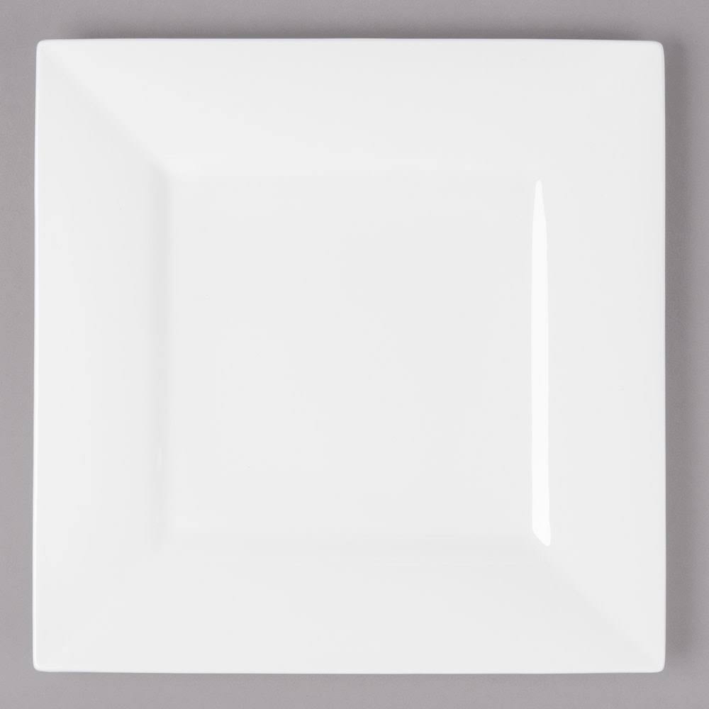 Square Salad Dessert Side Plate, Bone China (Pack of 12) U1989