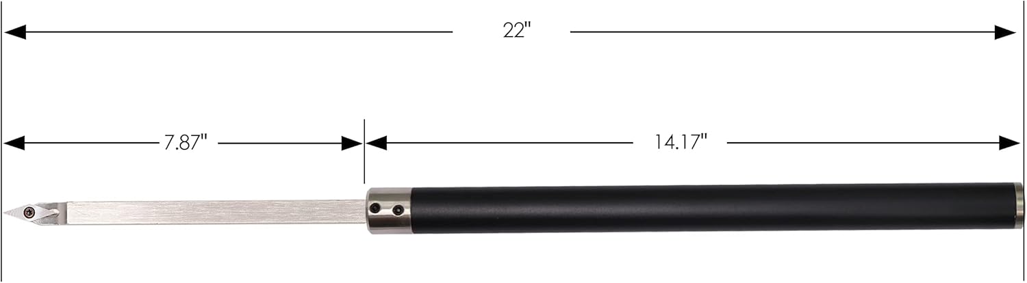 Carbide Tipped Wood Turning Tools Set with Aluminum Alloy Grip Handle F692274