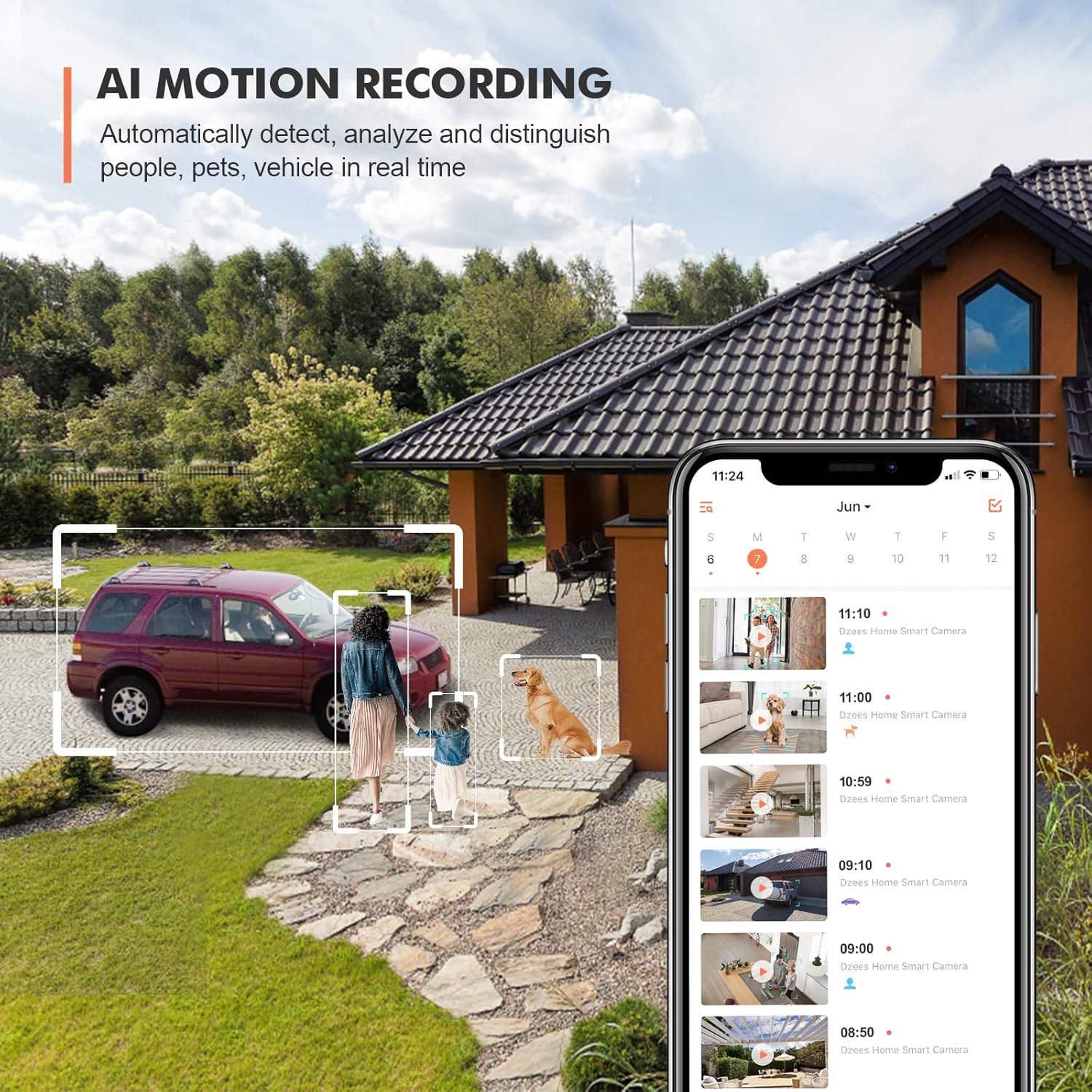 Outdoor Wireless Security Camera with 360 Degrees Viewing X708159