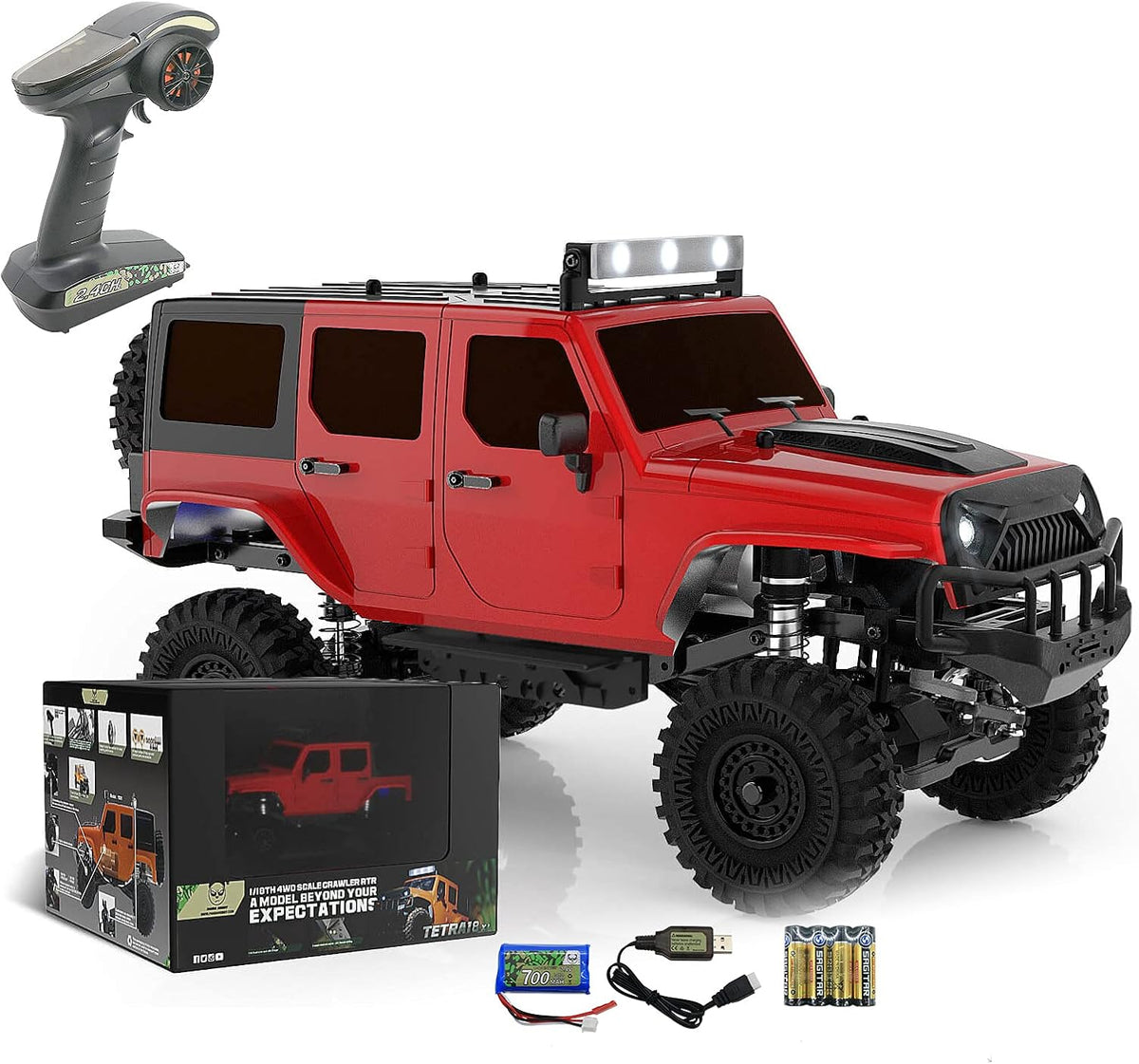 Blue 1/18 4WD RTR Remote Control Rock Crawler J19394