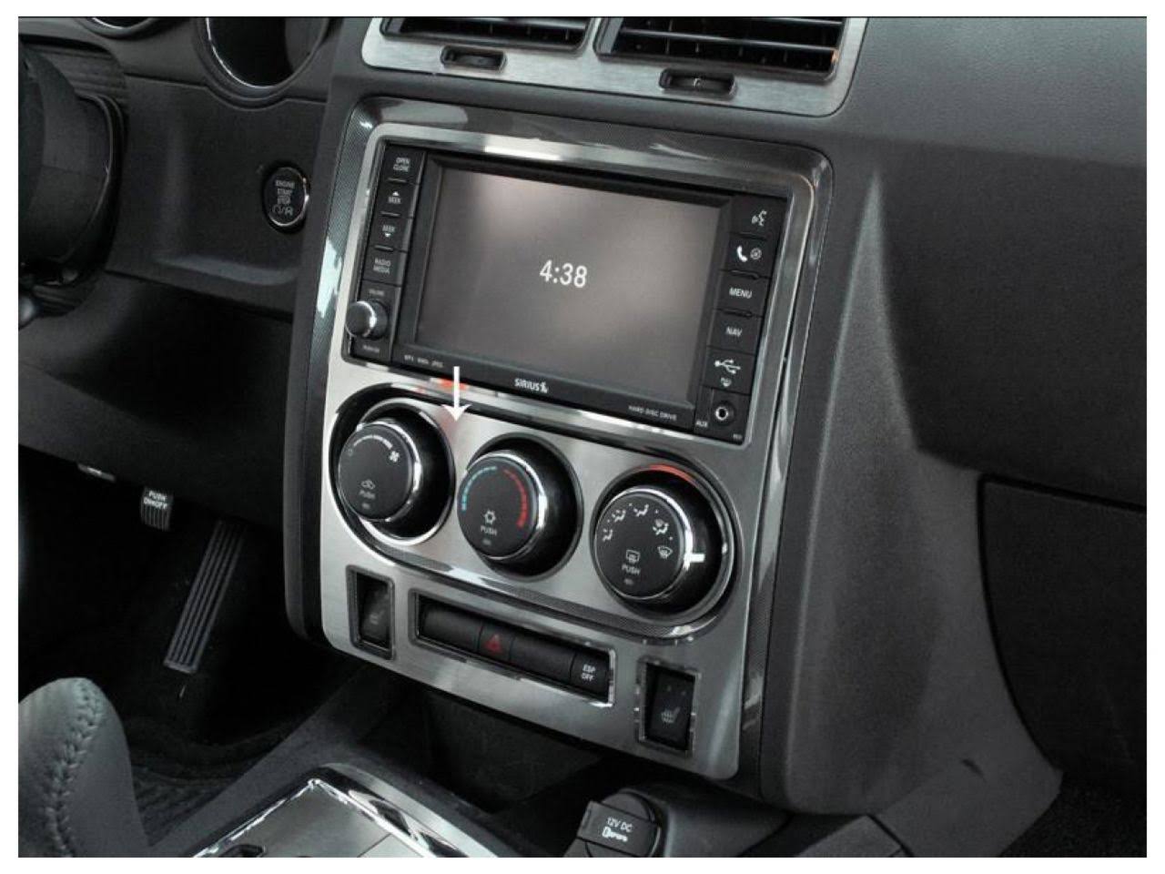 A/C Control Trim Plate T459