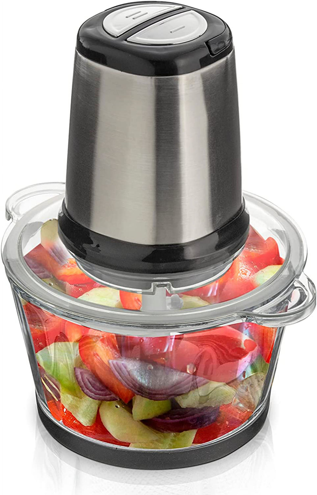 Stainless Steel Food Processor with Glass Bowl P81981