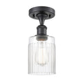 Matte Black Semi-Flush Mount Light U78243