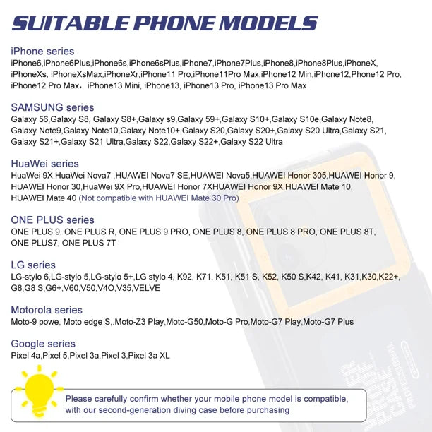 Waterproof Protective Case for Phones Up to 6.9 Inch M568