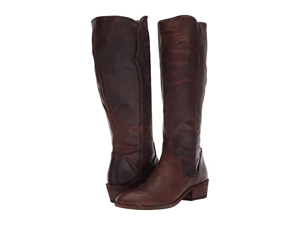 Dark Brown Tall Wide Calf Boots Q3411