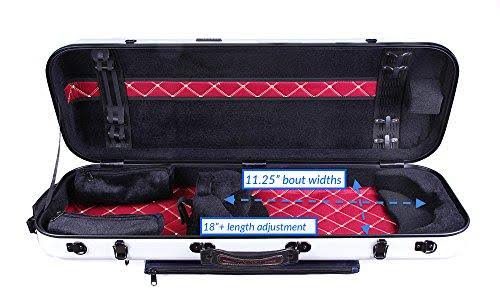 Viola Fiberglass Oblong Case Silver T299