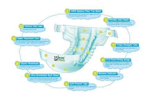 Bamboo Disposable Diapers, Small, 94 Count O59591