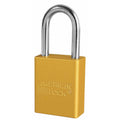 Yellow Lockout Padlock, 1-7/8x22h, pk6 A1681