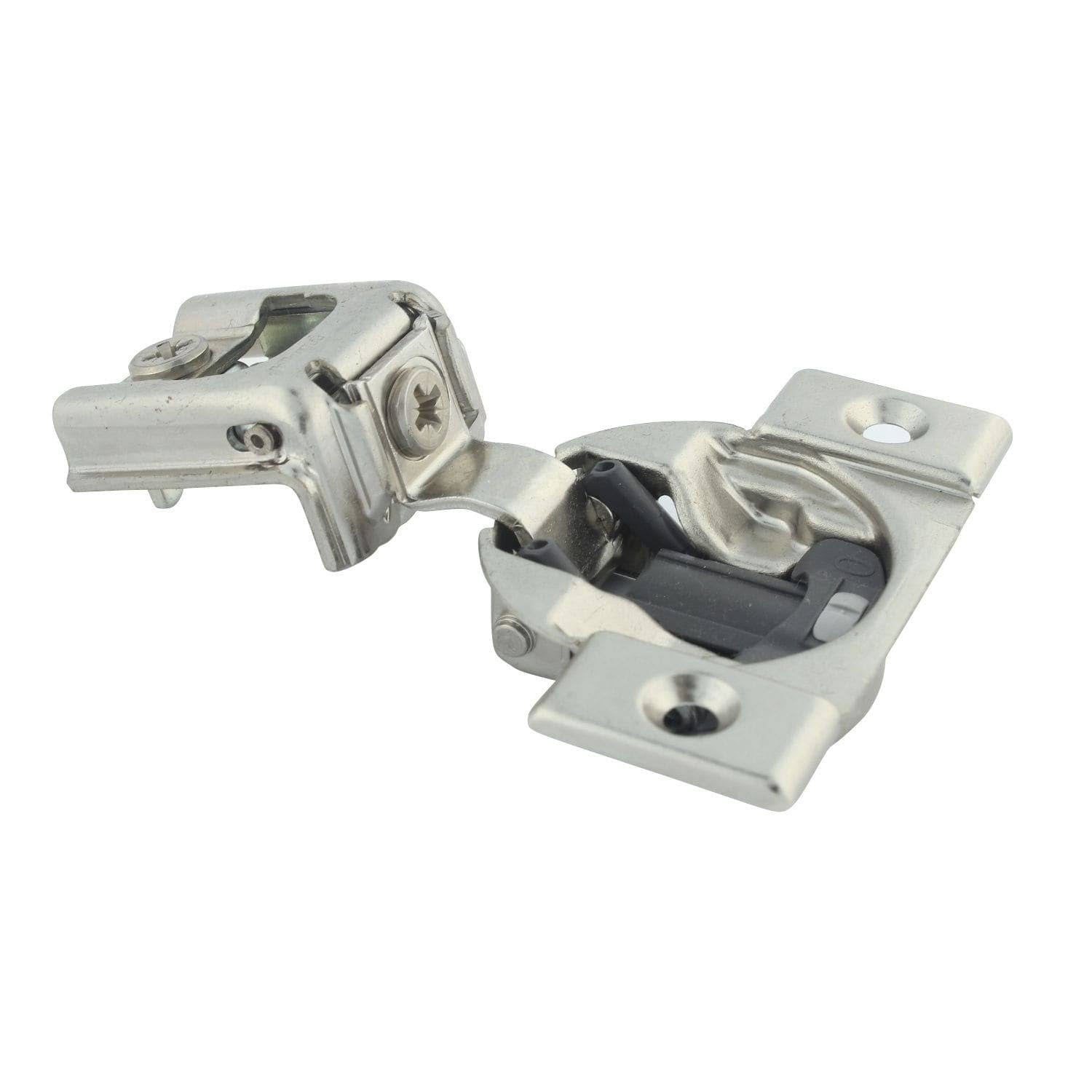 Compact 39C Series Blumotion Metal 1-Inch 110-Degree Overlay Screw-On Self-Closing Cabinet Hinge (Case of 100) P25628
