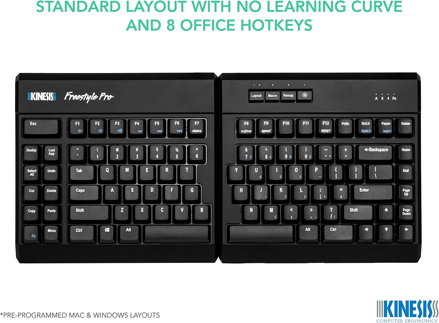 Quiet Ergonomic Split Mechanical Keyboard U149