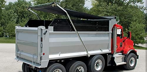 7' x 21' Double Pocket Dump Truck Tarps 18Oz Solid Vinyl L21893