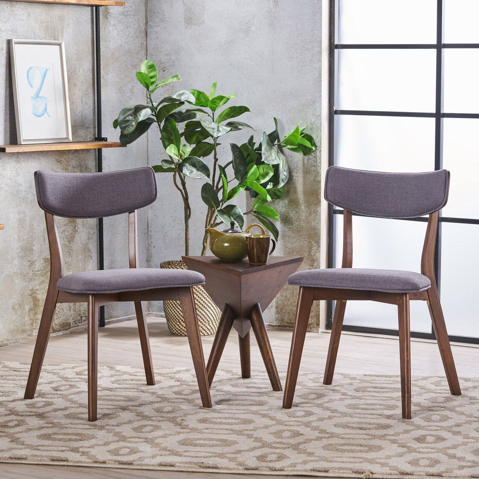 Fabric Dining Chairs - Set of 2 H225
