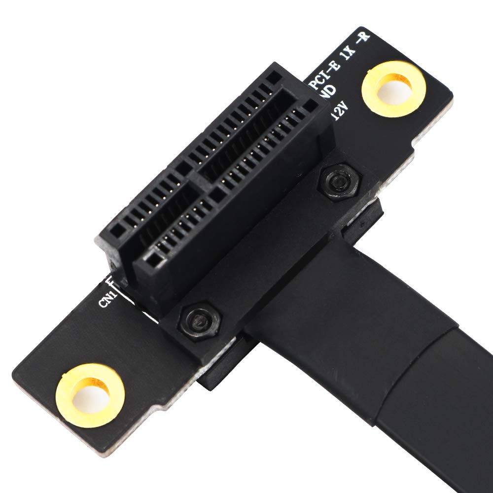 PCI Express 36PIN 1X Extender Extension Cable (90 Degree 20cm) Pack of 2 J7521