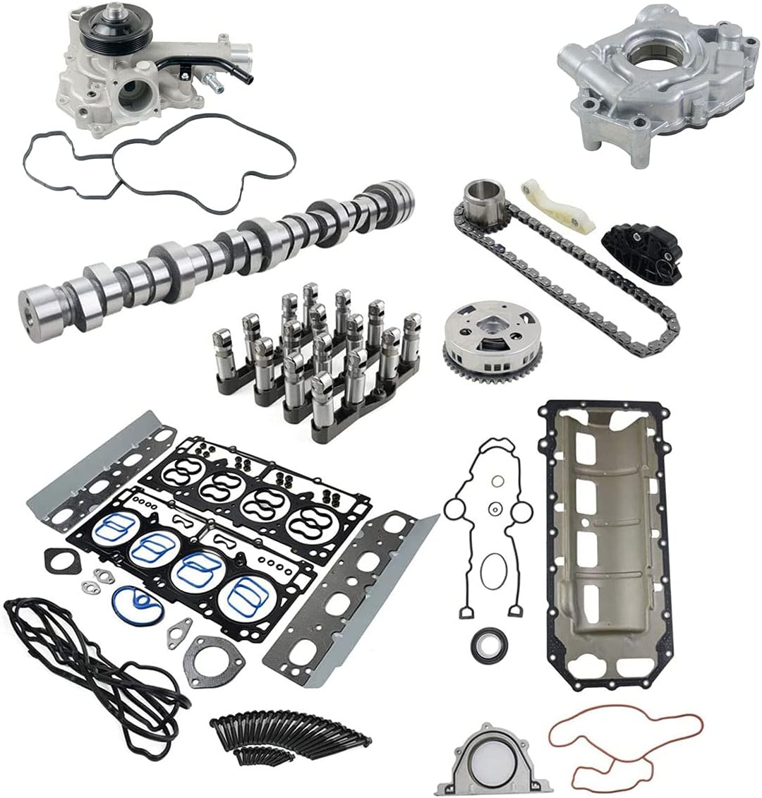 Camshaft Lifter Kit with Water Pump Timing Chain Kit for Dodge Ram 1500 5.7L V8 HEMI 2009-2019 E361