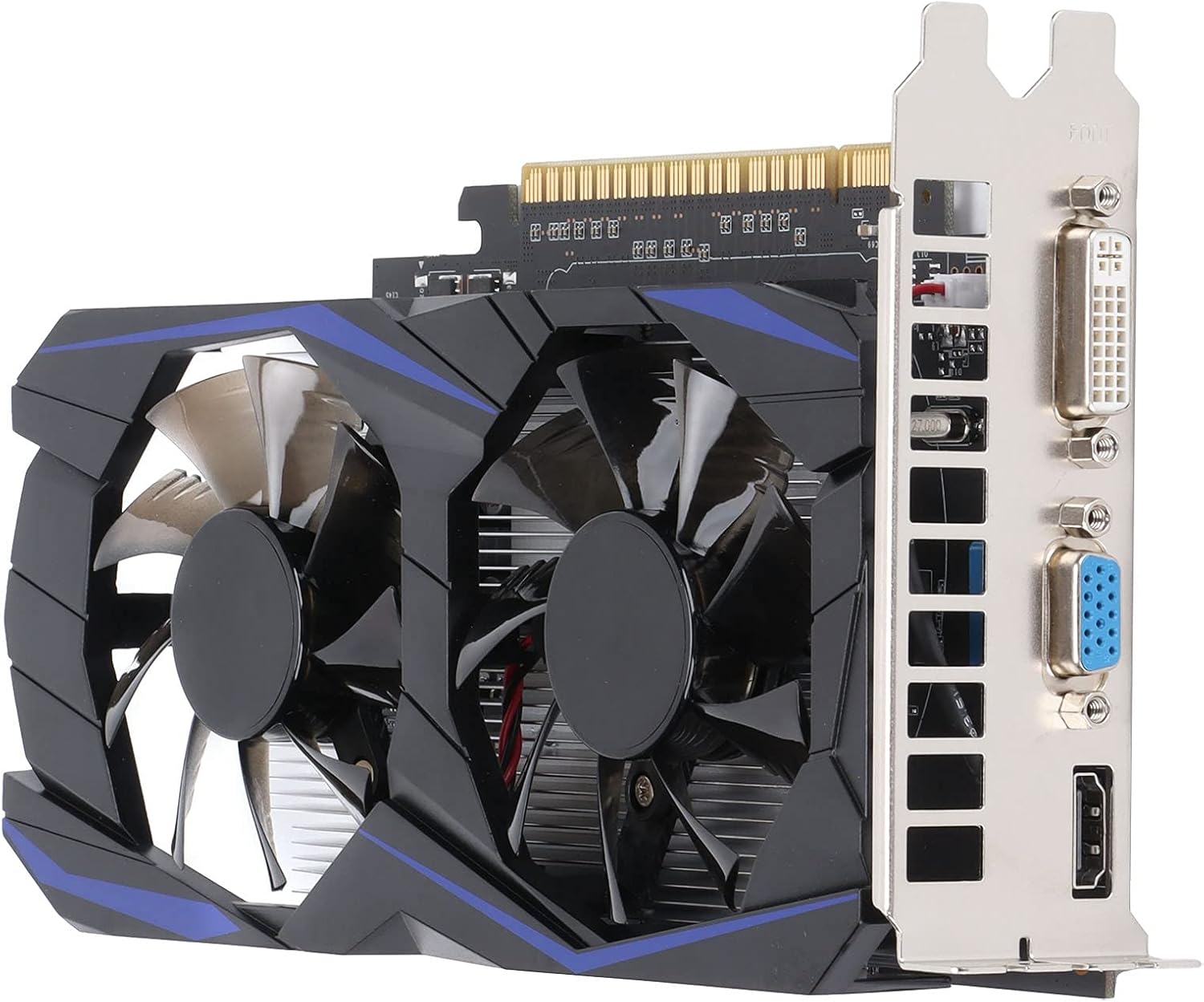 4G DDR5 128bit 640 Units 700MHz Dual Fan Desktop Computer Graphics Card with PCI Express 2.0 A49463