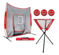 7x7 Practice Net Bundle with Strike Zone Ball Caddy and 3 Training Balls P149