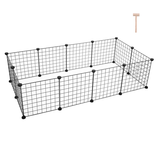 12 Pieces Small Animal Cage Indoor Portable Metal Wire Yard Fence N810895