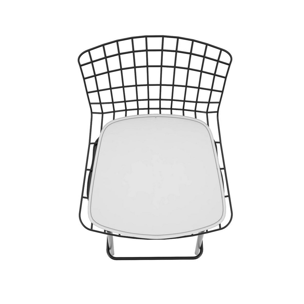 Black and White Barstool, Set of 3 with Seat Cushion M77797