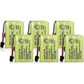 6 Pack Replacement Cordless Phone Battery (600mAh, NiMH, 3.6V) D119