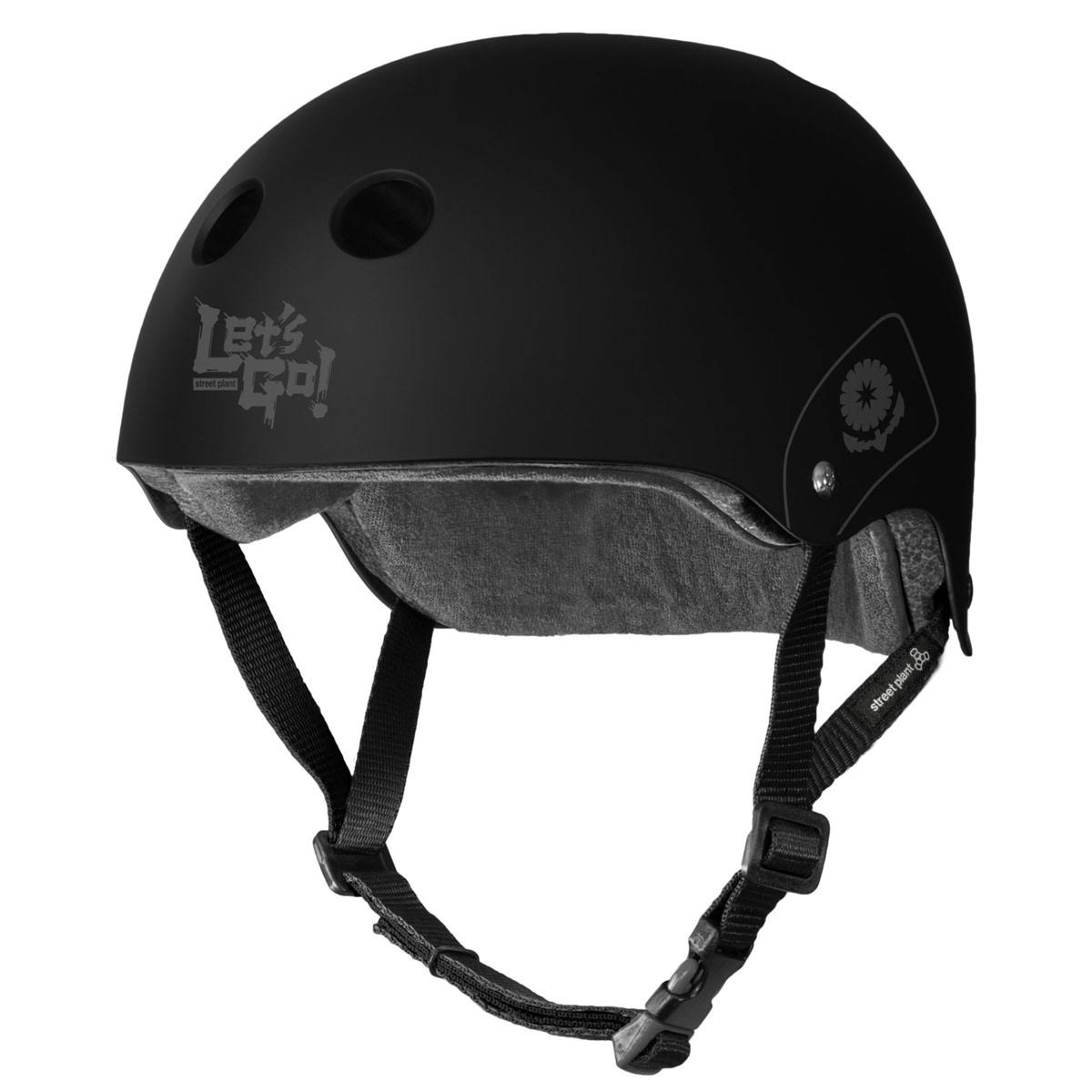 Black Rubber Helmet T2261