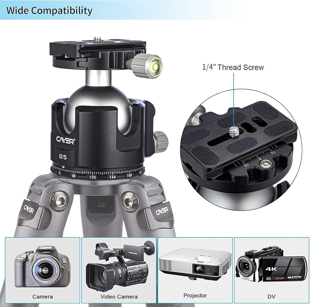 G5 Low Profile Ball Head Tripod Head Camera Mount P117984